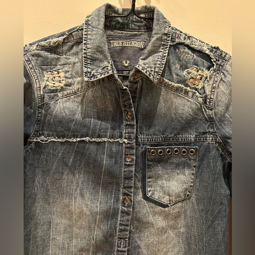 True Religion Denim Shirt - Picture 2 of 8